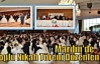 Mardin'de 29 çift için toplu nikah töreni düzenlendi....