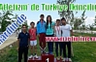 Mardin'de Atletizm’ de Türkiye İkinciliği