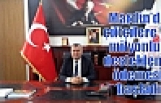 Mardin’de çiftçilere 79 milyonluk destekleme ödemesi...