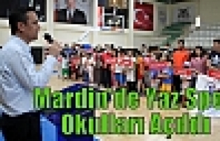 Mardin'de Yaz Spor Okulları Açıldı