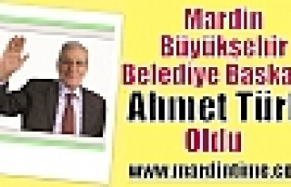 Mardin'in Büyükşehir Başkanı Ahmet Türk oldu