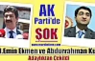 M.Emin Ekmen ve Abdurrahman Kurt Adaylıktan Çekildi...