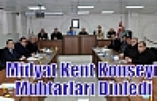 Midyat Kent Konseyi Muhtarları Dinledi