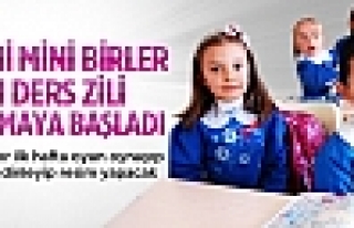 Mini mini birler için ders zili çalıyor