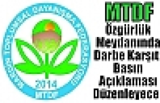 MTDF Özgürlük Meydanında Darbe Karşıtı Basın...