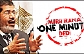 Mursi İran'a 'One Minute' dedi