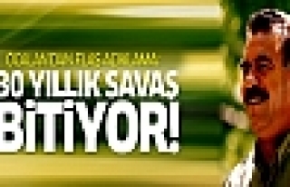 Öcalan'dan flaş açıklama: 30 yıllık savaş bitiyor!