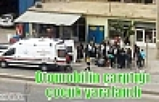 Otomobilin çarptığı çocuk yaralandı