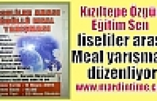 Özgür Eğitim Sen Meal yarışması düzenliyor 