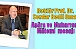 Rektör Prof. Dr. Serdar Bedii Omay’ın “Aşûra...