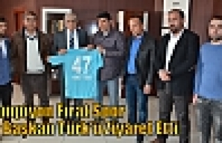 Şampiyon Fırat Spor Eş Başkan Türk'ü Ziyaret...