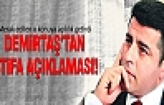 Selahattin Demirtaş'tan istifa açıklaması!