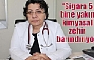 “Sigara 5 bine yakın kimyasal zehir barındırıyor“