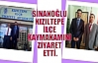 SİNANOĞLU KIZILTEPE İLÇE KAYMAKAMINI ZİYARET...