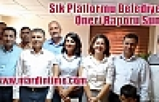 Stk Platformu Belediyeye Öneri Raporu Sundu