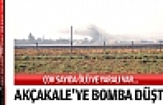 Suriye'nin top mermileri Akçakale'ye düştü!