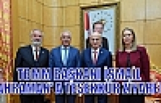 TBMM BAŞKANI İSMAİL KAHRAMAN' A TEŞEKKÜR ZİYARETİ...