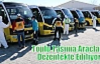 Toplu Taşıma Araçları Dezenfekte Ediliyor