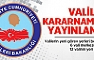 Valiler kararnamesi: 12 valinin yeri değişti