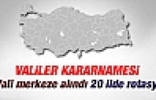 Valiler Kararnamesi açıklandı