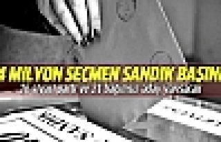 Ve 54 milyon seçmen sandık başında!