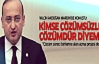 Yalçın Akdoğan Mardin'de 'çözüm sürecini' anlattı