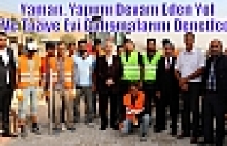 Yaman, Yapımı Devam Eden Yol Ve Taziye Evi Çalışmalarını...