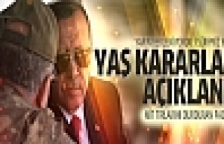 YAŞ kararları açıklandı - İşte YAŞ atamaları