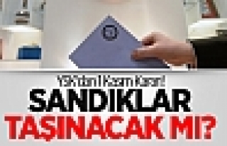 YSK'dan 1 Kasım Kararı! Sandıklar Taşınacak Mı?