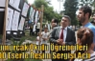 Yumurcak Okulu Öğrencileri 500 Eserle Resim Sergisi...