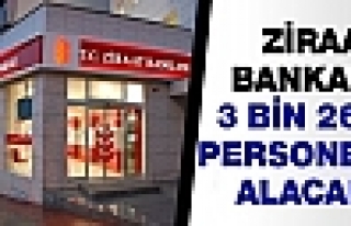 Ziraat Bankası 3 bin 265 personel alacak