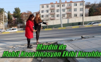 Mardin’de Mobil Koordinasyon Ekibi Kuruldu