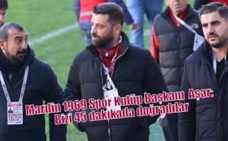 Mardin 1969 Spor Kulüp Başkanı  Aşar: Bizi 45 dakikada doğradılar