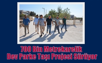 700 Bin Metrekarelik Dev Parke Taşı Projesi Sürüyor