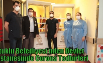 Artuklu Belediyesi’nden Devlet Hastanesinde Corona Tedbirleri