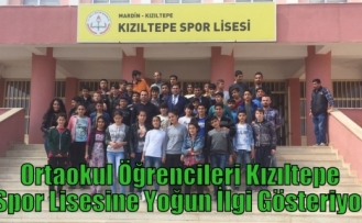 Ortaokul Öğrencileri Kızıltepe Spor Lisesine Yoğun İlgi Gösteriyor