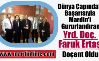 Yrd. Doç. Faruk Ertaş Doçent Oldu.
