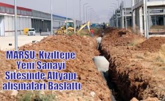 MARSU, Kızıltepe Yeni Sanayi Sitesinde Altyapı Çalışmaları Başlattı