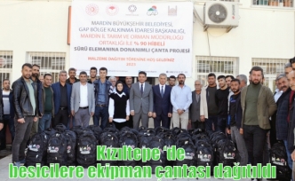 Kızıltepe ‘de besicilere ekipman çantası dağıtıldı