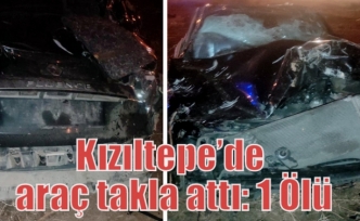 Kızıltepe’de araç takla attı: 1 Ölü