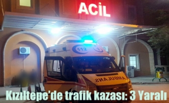 Kızıltepe’de trafik kazası: 3 Yaralı