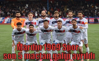 Mardin 1969 Spor, son 5 maçtan galip ayrıldı