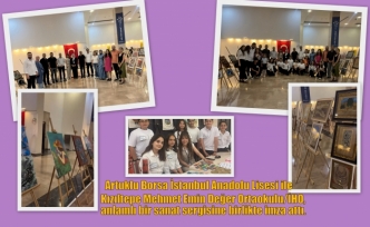 Artuklu Borsa İstanbul Anadolu Lisesi ile Kızıltepe Mehmet Emin Değer Ortaokulu/İHO, anlamlı bir sanat sergisine birlikte imza attı.