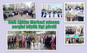 Halk Eğitim Merkezi yılsonu sergisi büyük ilgi gördü