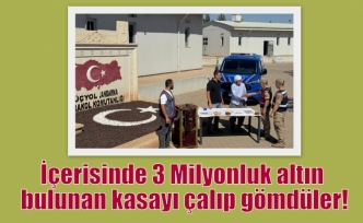 İçerisinde 3 Milyonluk altın bulunan kasayı çalıp gömdüler!