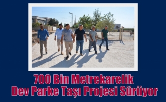 700 Bin Metrekarelik Dev Parke Taşı Projesi Sürüyor