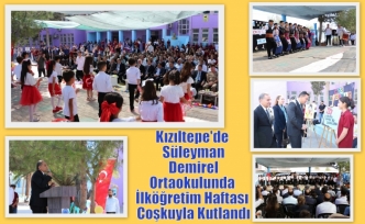 Kızıltepe'de Süleyman Demirel Ortaokulunda İlköğretim Haftası Coşkuyla Kutlandı