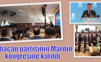 Babacan partisinin Mardin kongresine katıldı