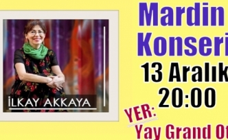 İlkay Akkaya Mardin’de konser verecek 
