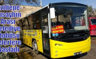 Kızıltepe-Nusaybin Arası Belediye Otobüsü Seferlere Başladı